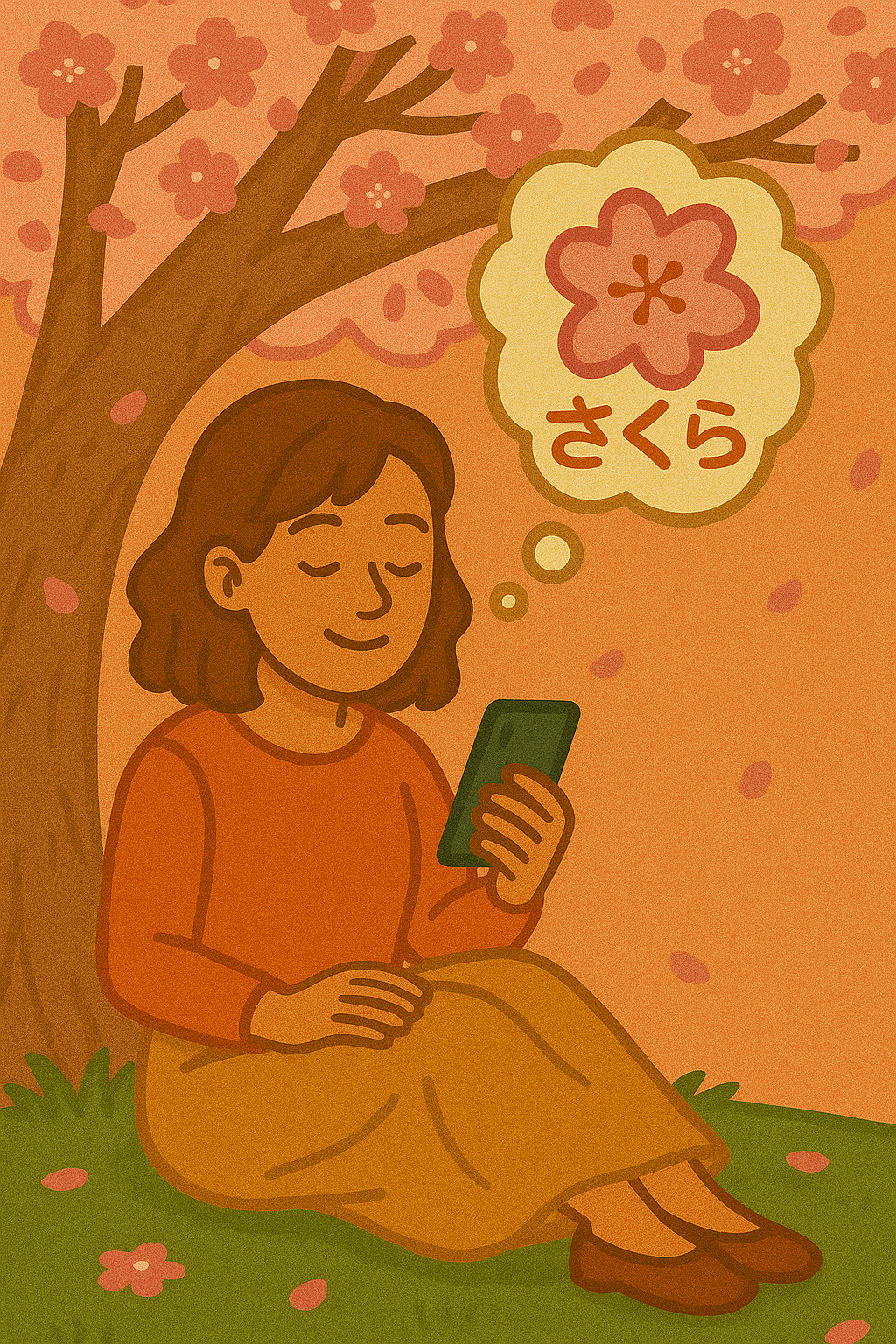 Japanese greetings written with Kana characters.