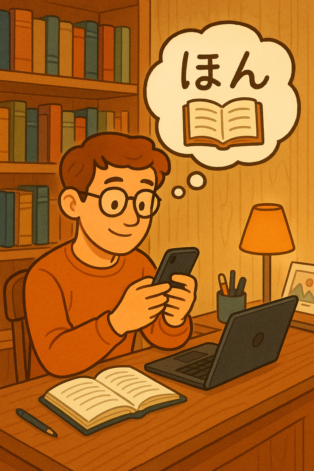 Illustration of consistent Japanese study