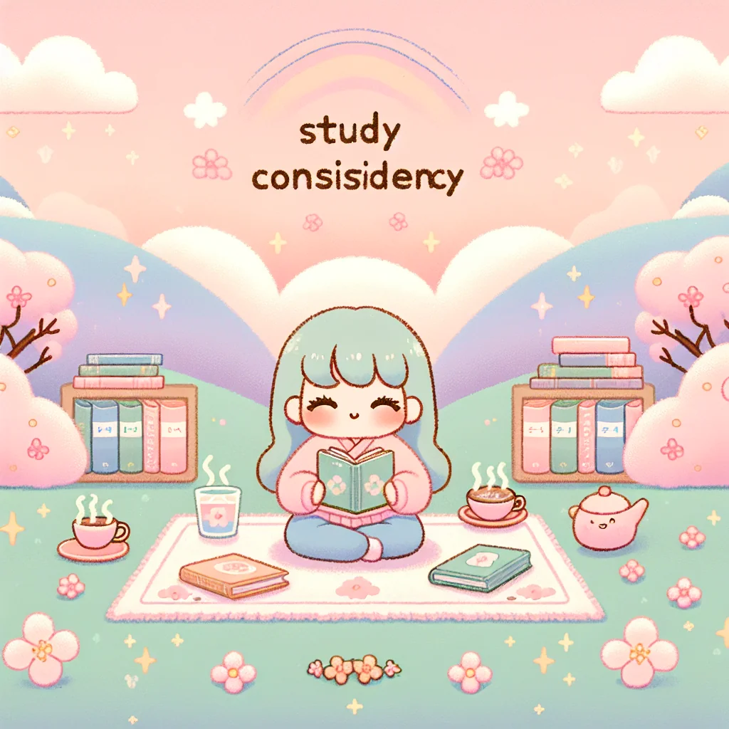 Illustration of consistent Japanese study