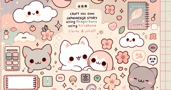 Kana Adventures: Crafting Your Own Japanese Story Using Hiragana And Katakana