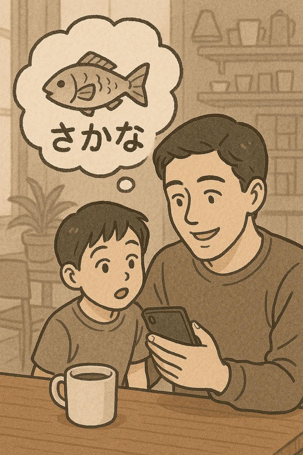 Comparison of Hiragana and Katakana characters